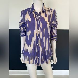 Jcrew wild print blouse